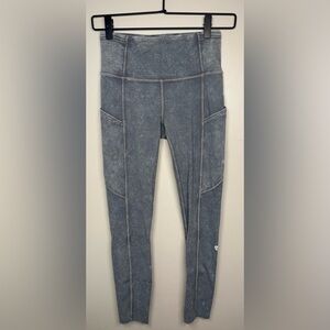 Lululemon Fast & Free High-Rise 25” with Pockets Ice Dyed